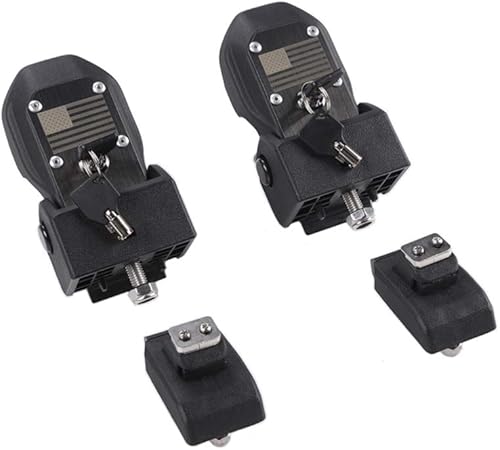 Miniatura 7 de YOCTM Pestillos de capó para Jeep Wrangler JL JLU 4XE Rubicon Sahara Sport Gladiator JT 2018-2023 Kit de cierre de capó con llave antirrobo (bandera