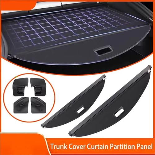 Dtbdfak ÉTagèRe ArrièRe RéTractable pour Tesla pour Model Y 2021-2024 Housse De Protection De Coffre Rétractable(Canvas a) – vue 3