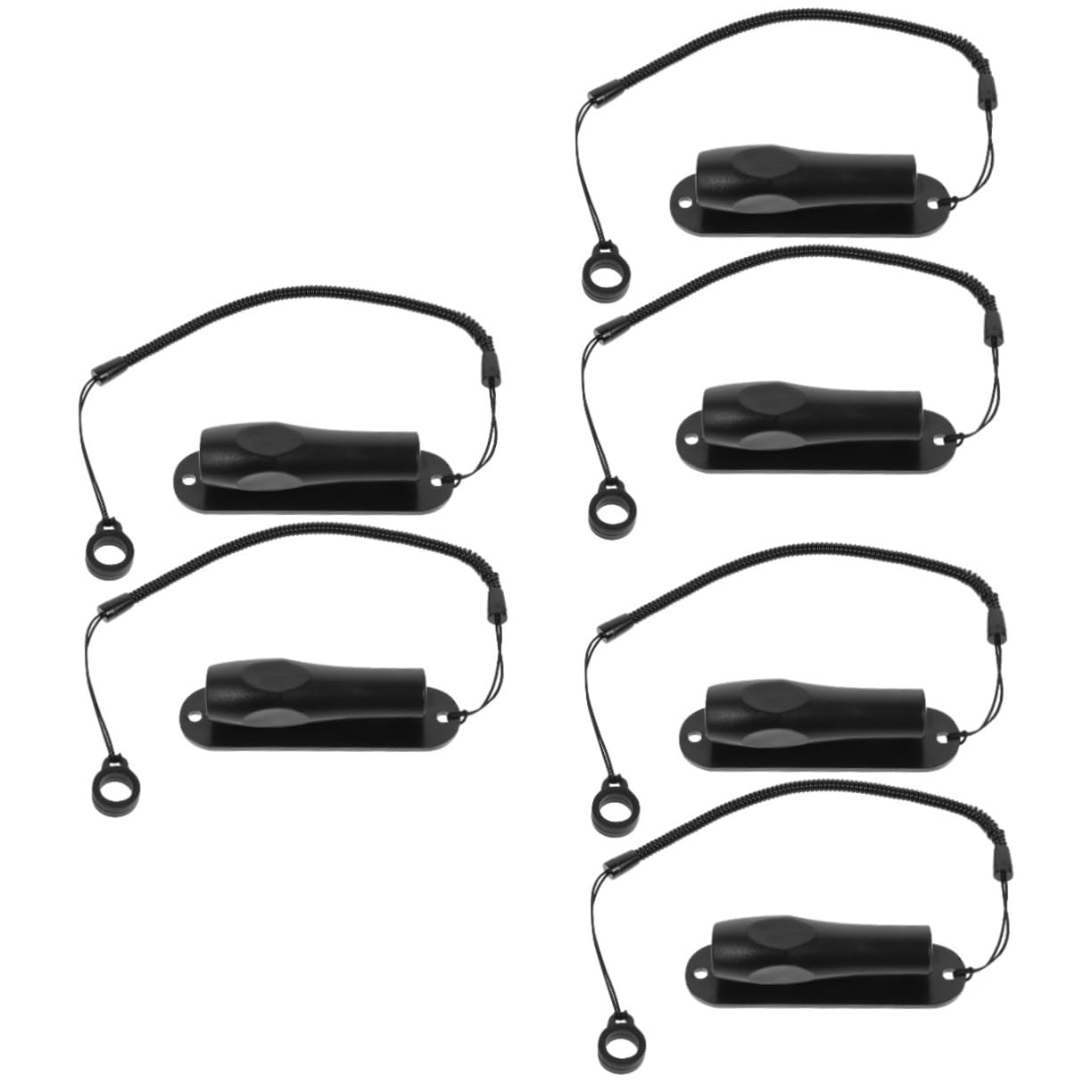 BRIGHTFUFU 6 Pcs Stylus Pen Rope Anti Lost Lanyard for Pen Lanyard Pen Leash Rope for Touchscreen Pen Spring Rope for Stylus Pen Retractable Cord Phone Lanyard Plastic Black
