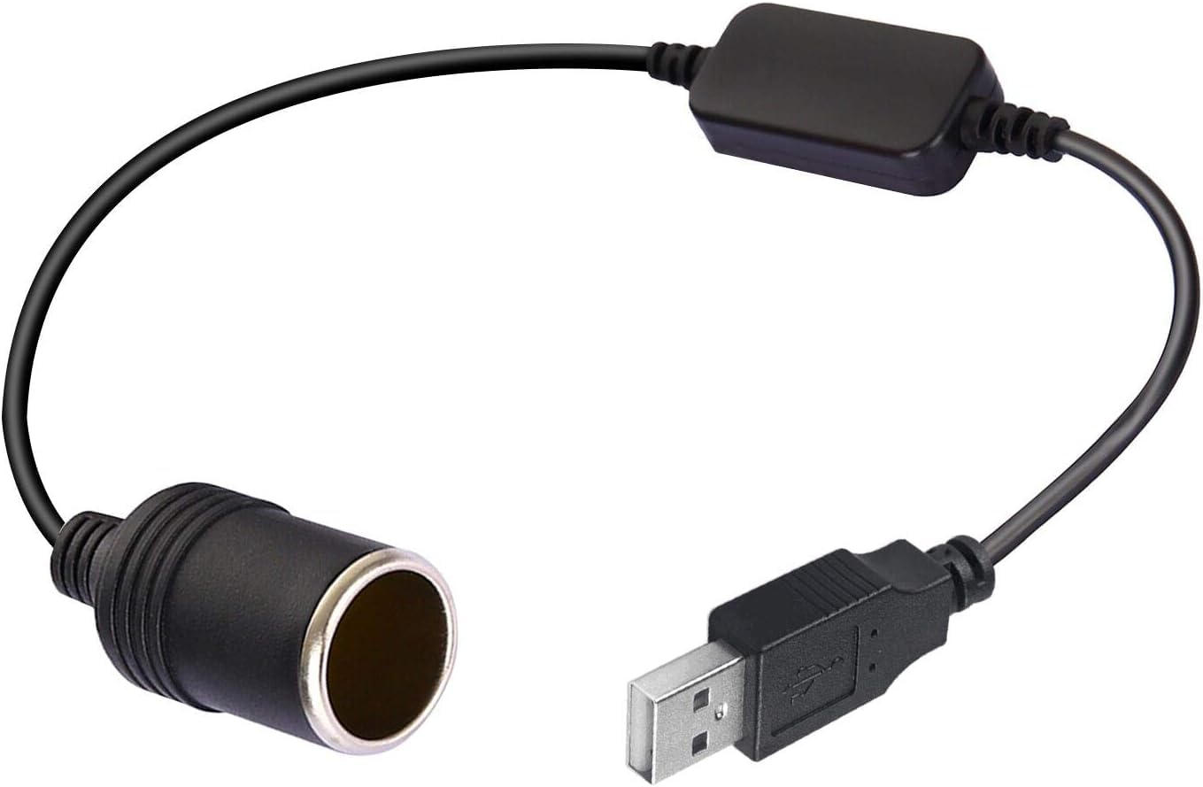 KETLIX USB A Male to 12V Car Cigarette Lighter Socket Female Cable Converter, 0.3 Metres, Black (B0DHLN3WQN) Amazon Price History, Amazon Price Tracker