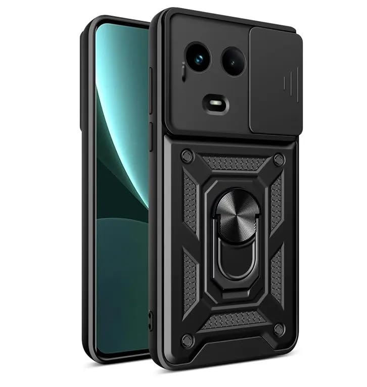 SmartLike Robot Ring Thunder Case, Shockproof Hybrid Kickstand Back Case Defender Cover for Realme 11 / 11X 5G / Narzo 60X 5G - Black (Sliding Camera Window) (B0CLS61H8M) Amazon Price History, Amazon Price Tracker