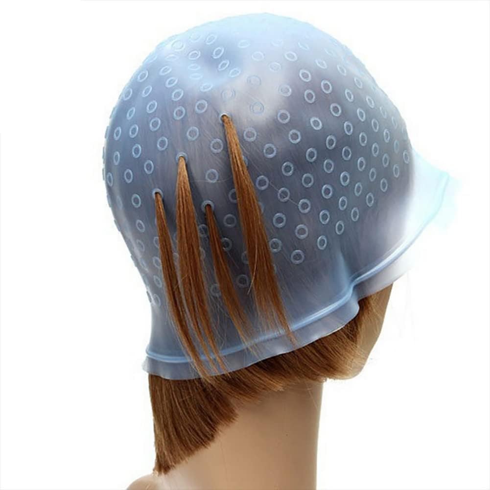 Silicone Highlight Tipping Cap for Hair with Hook Reusable Hair Cap for Hair Coloring Hair Staining Cap Dyeing Tool image 4