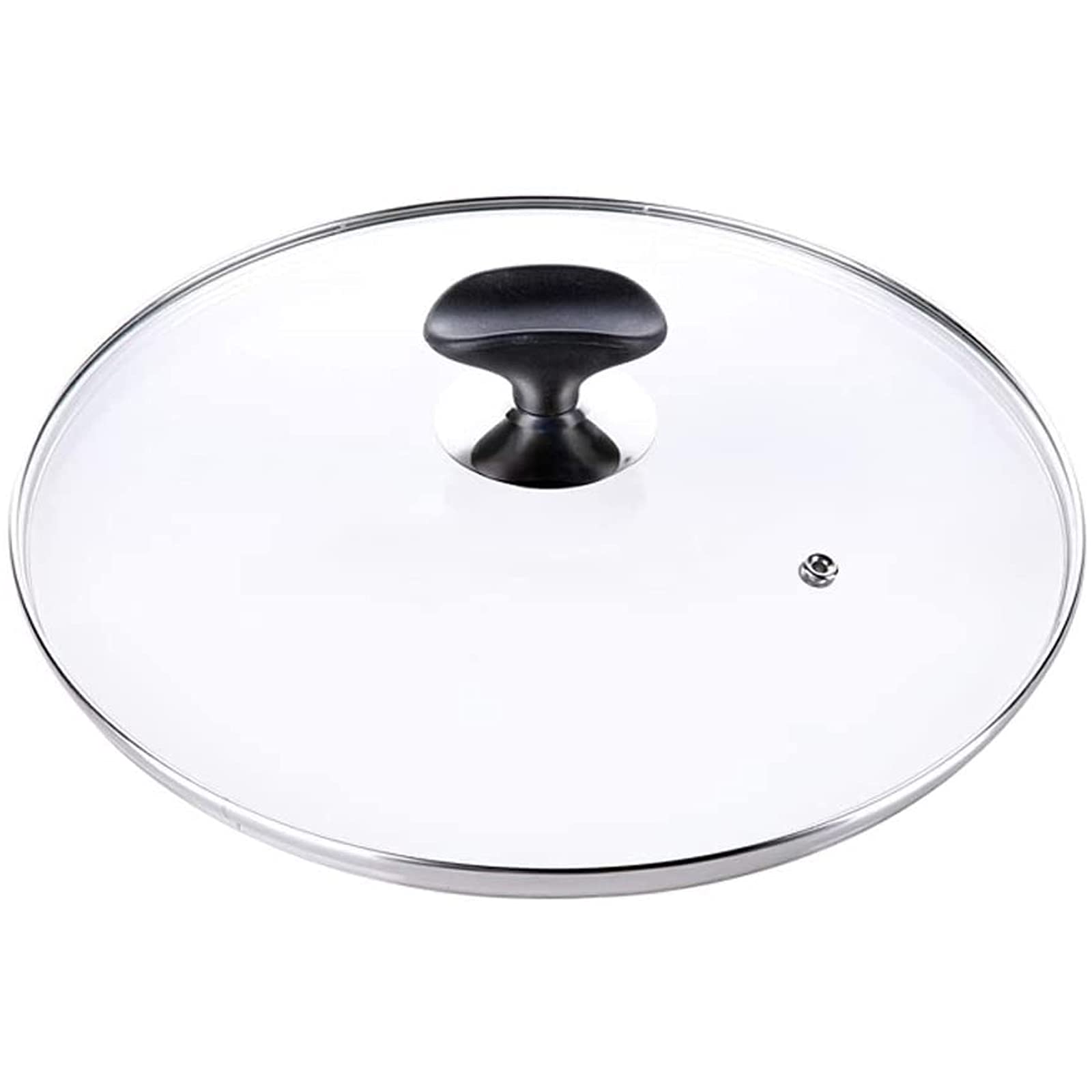 Pfannendeckel, Topfdeckel, gehärtetes Glas, Fettspritzerschutz, Bratpfanne, Dampfgarer, Haushalt, transparente Pfannenabdeckung (klar, 24 cm)
