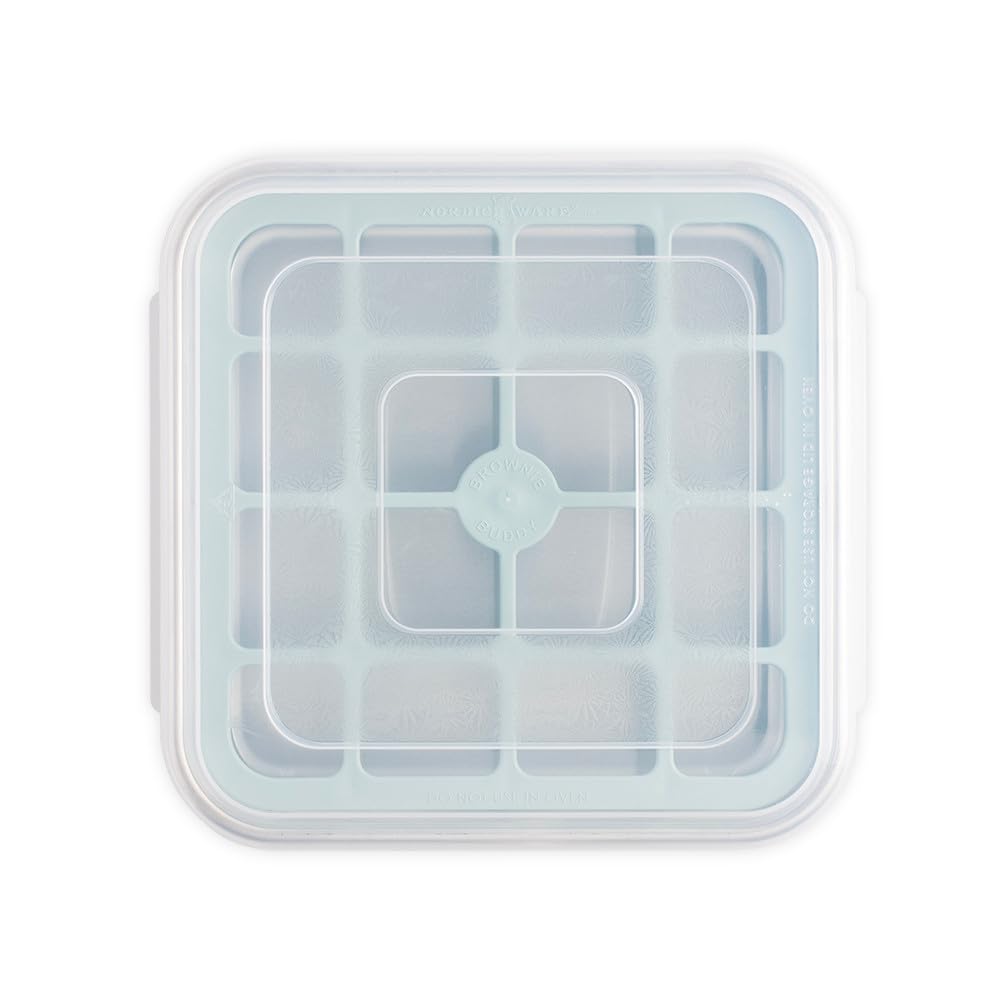 Nordic Ware Brownie Buddy Kit, 9-Inch Square Pan with Plastic Slicer and Lid - Image 9