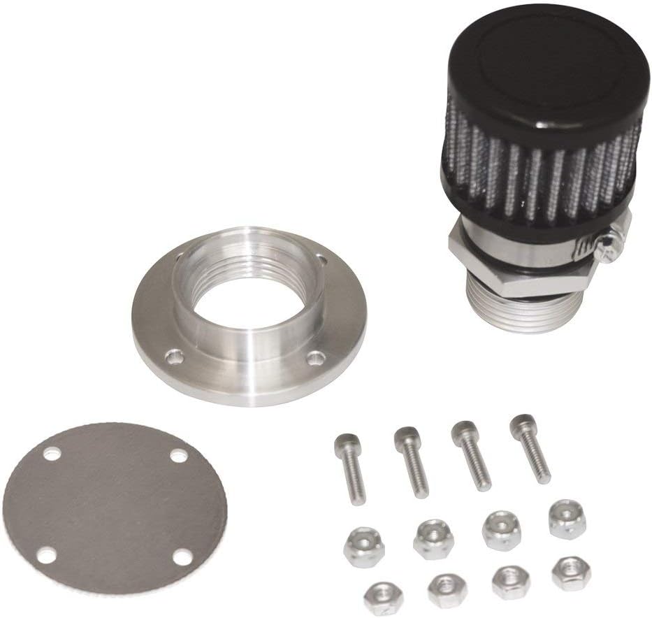MOROSO Valve Cover Breather Kit Bolt In Style - Aluminum