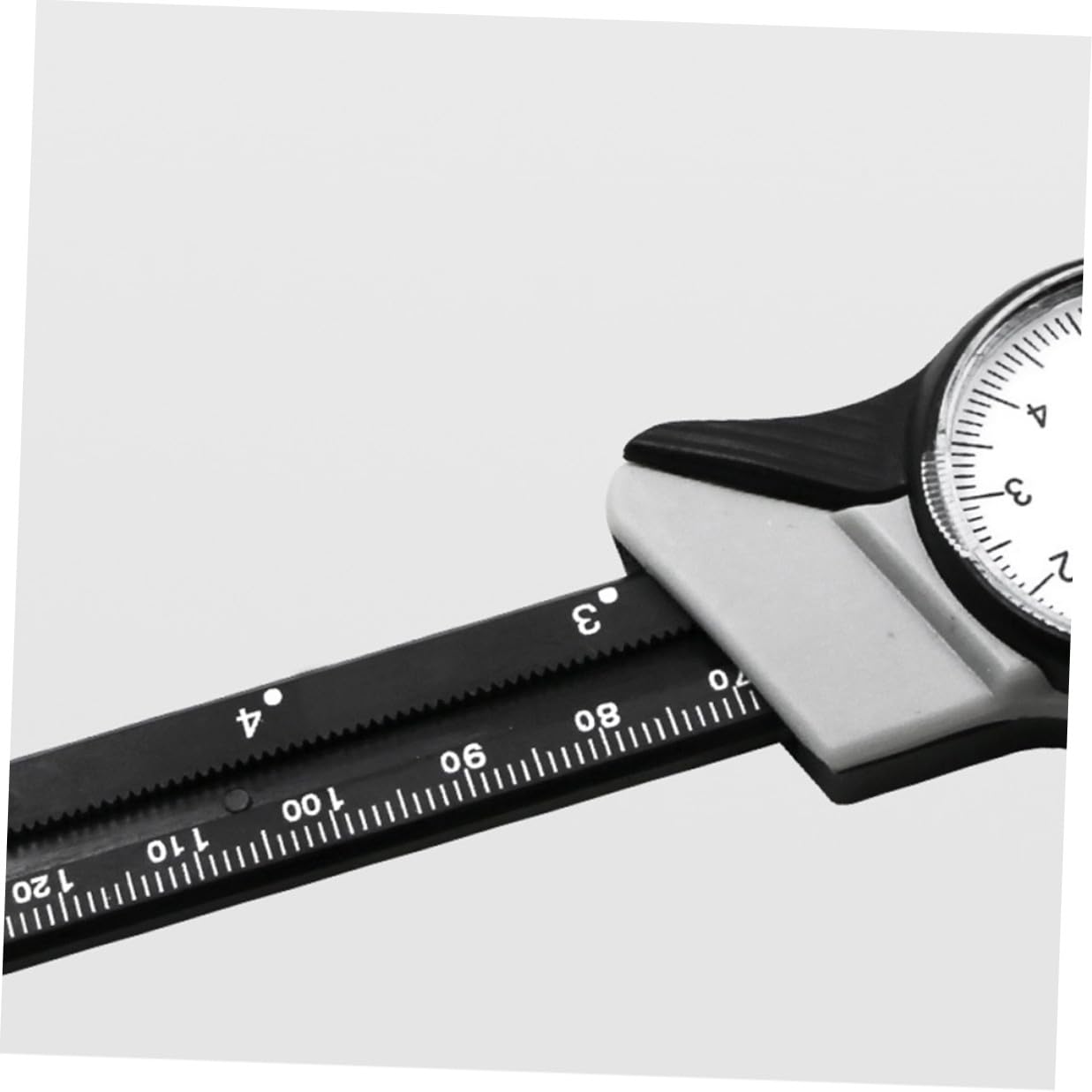 Plastic Dial Vernier Caliper 0-150mm High Precision Gauge Micrometer | Black Finish, Step inside Depth Measuring, Locking Thumb Screw, Measuring Tool for Industrial Inspection