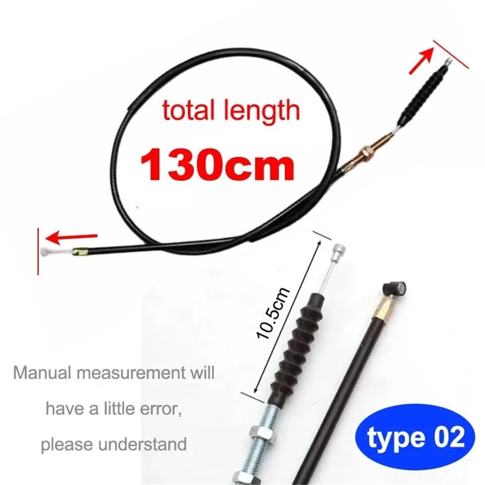 Longitud del Cable embrague de la motocicleta 100cm-130cm para 50cc 70cc 90cc 110cc 125cc 150cc 200cc 250cc Pit Bike ATV