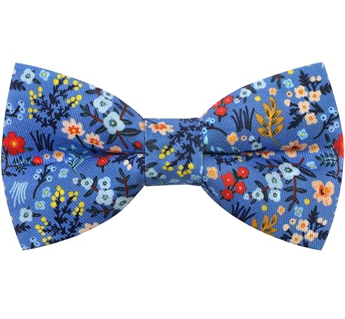 Image of Colorful Fun Pattern Pre-Tied Bow Tie Mens Floral Space Adjustable Bowtie