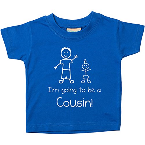 60 Second Makeover Limited I'm Going to Be a Cousin T-Shirt Bleu pour bébé Tout-Petits Enfants Disponible en Tailles de 0-6 Mois à 14-15 Ans
