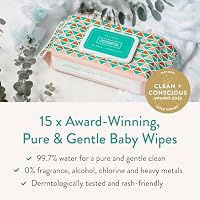 JOONYA Unscented Baby Wipes — Plant-Based, Fragrance-Free Bulk Diaper Wipes | Hypoallergenic, Non-Toxic & Biodegradable Wet Wipes for Sensitive Newborn Skin | 12 Packs of 80 (960 Total) — image 2