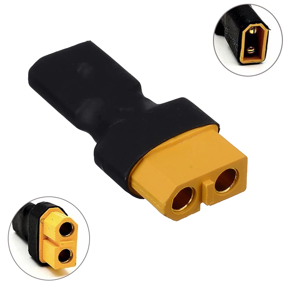 5 Stück XT30 Auf XT60 Adapter – Stecker Konverter Für Drohnen, RC Modelle & Ladegeräte, Robustes Metall+Kunststoff Design