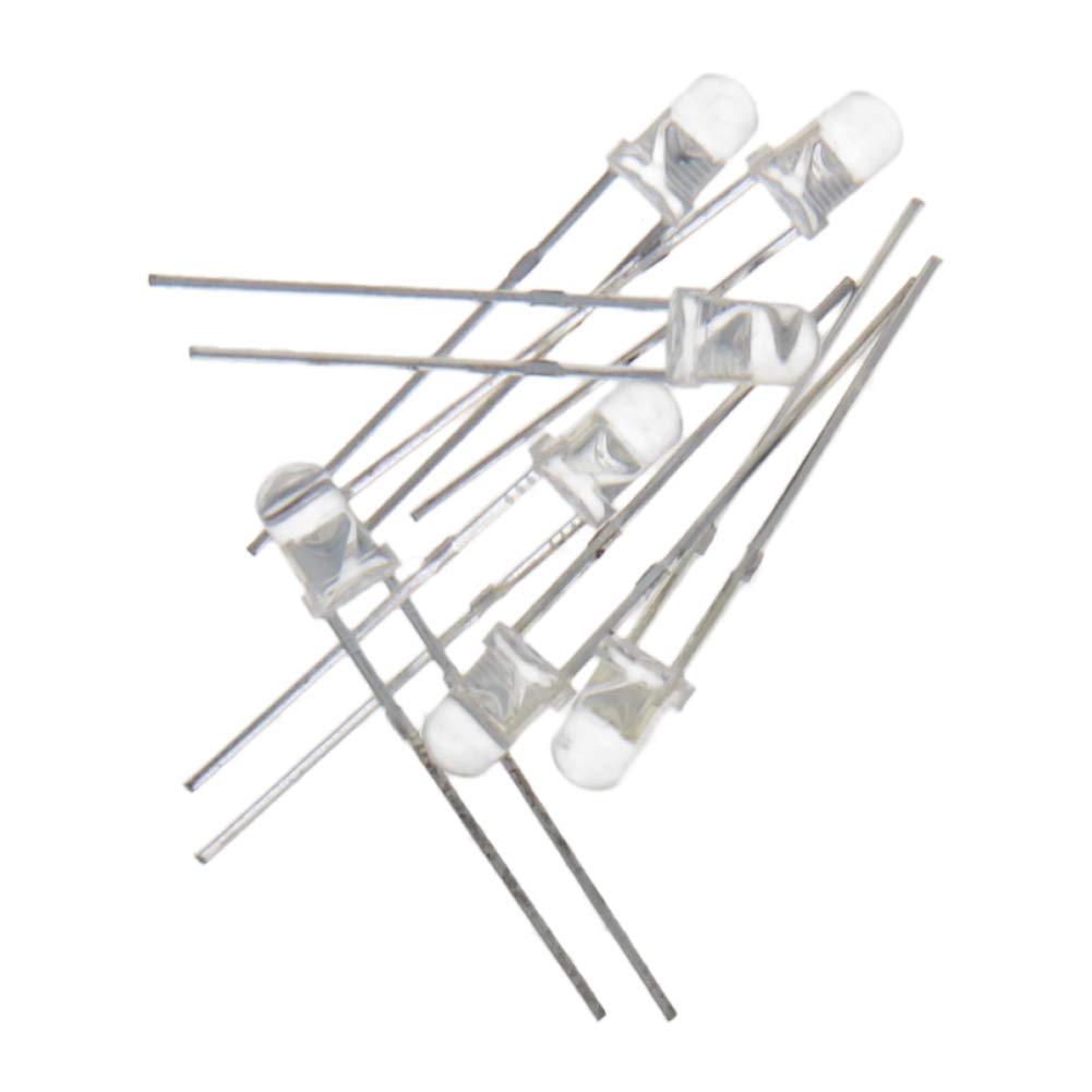 100 Pz / 20 cm Precablato 5mm LED Lampadina Diodi Emettitori