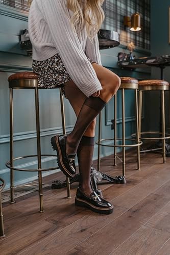 No nonsense Women's Sheer Knee High Value Pack with Comfort Top4