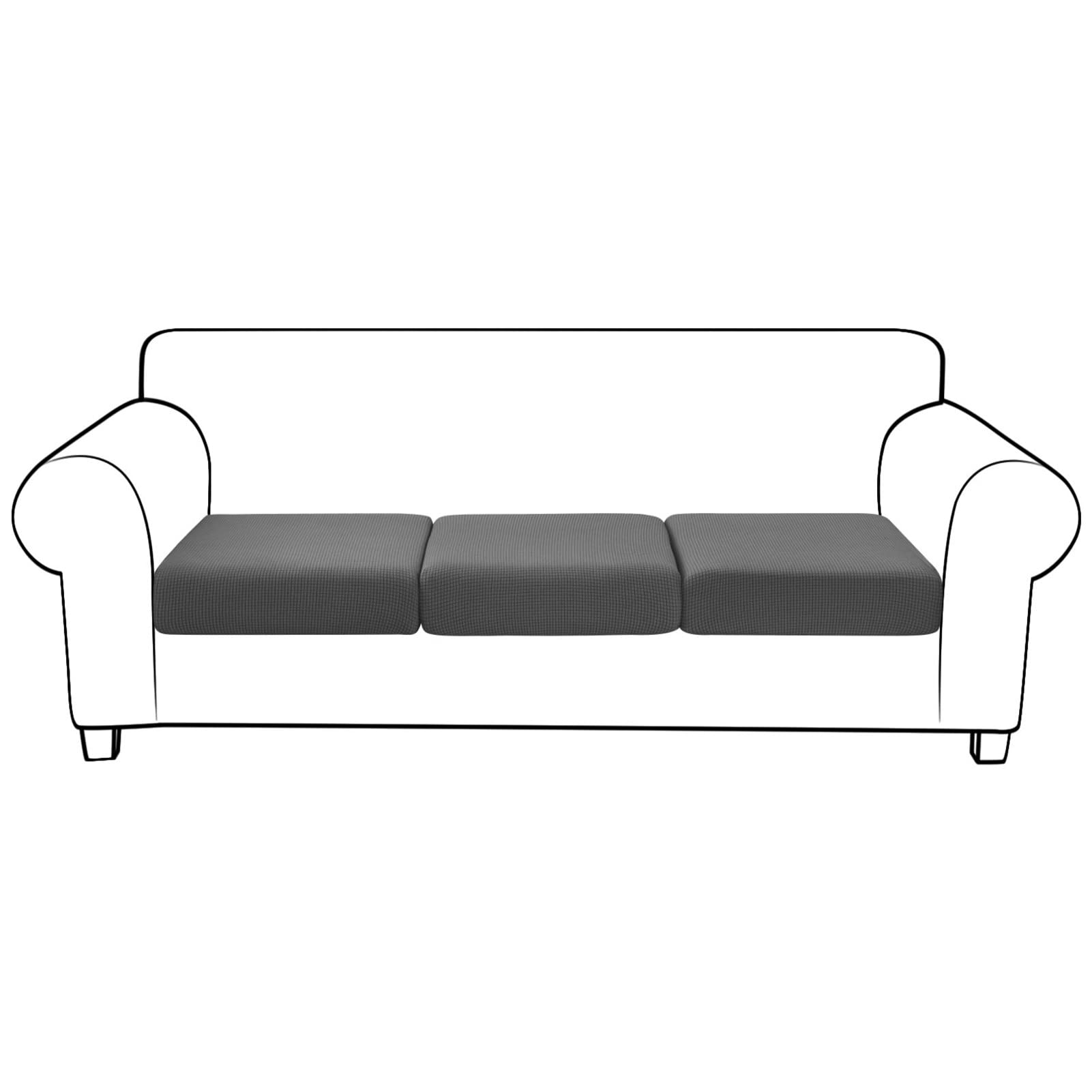 Housse de coussin de siège de canapé antidérapante et extensible pour protection de remplacement