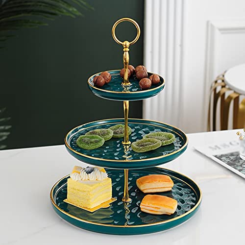 Étagère à trois couches pour table de thé et buffet de mariage