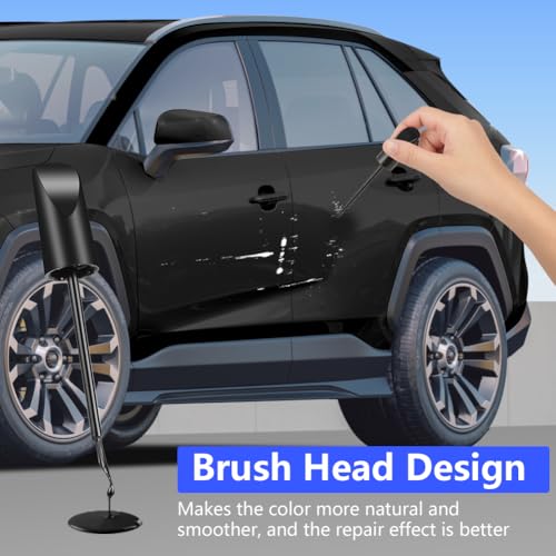 flintronic Lackstift Auto, Auto Kratzer Reparatur Stift, Lackstifte für Reparaturmittel, Lack Reparatur, Auto-Felgen Kratz Entferner und Farbtropfen an Autos,Motorrädern,Fahrrädern (Schwarz)