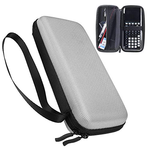 Xberstar Hard EVA Shockproof Carry Case Bag Pouch for Texas Instruments TI-84 Plus CE/Color TI-83 Plus,TI-89 Titanium, HP 50G Graphing, Scientific Financial Calculators (Gray)