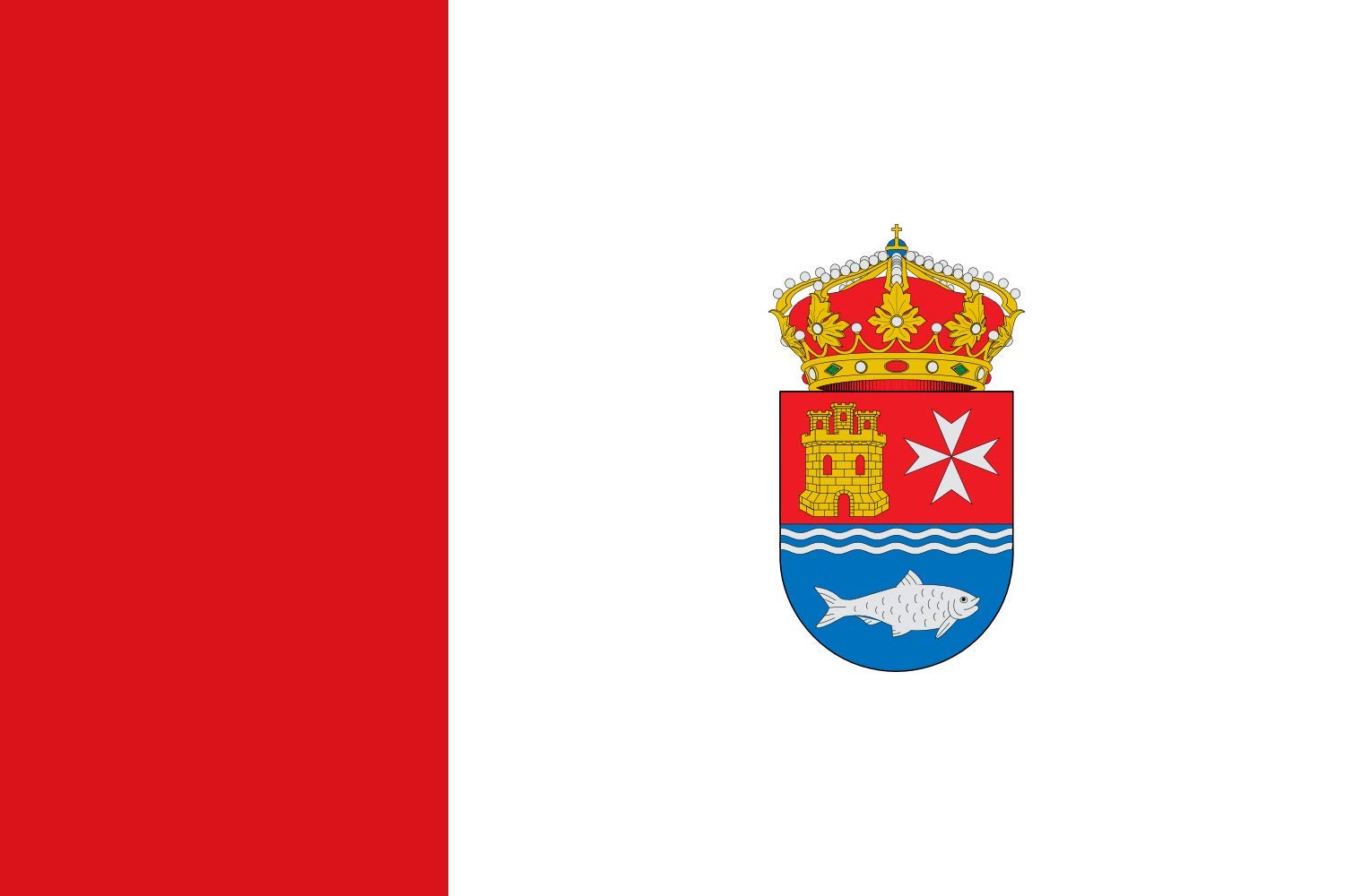 Drapeau XL Alcolea del Río anti-effilochage pour vent fort d'Espagne