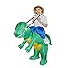 Inflatable Dinosaur Costume - Fan Operated Kids Size Halloween Costume By Arber