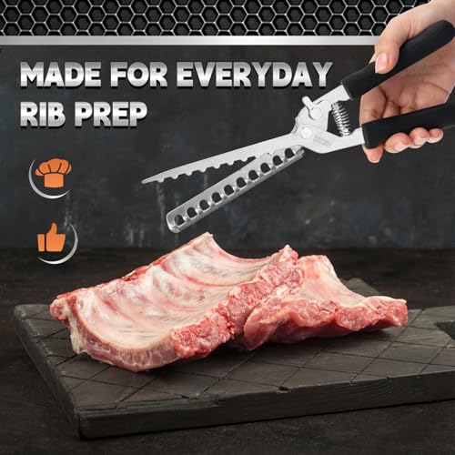 Herramienta para remover membrana de costillas de acero inoxidable miniatura 5