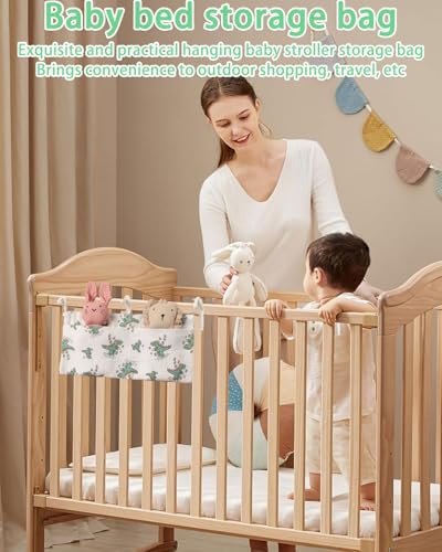Miniatura 4 de Tpzorjx Organizador Cuna,Organizador Bebe,Colgar Bolsas De Almacenamiento Baby Cuna,Bolso Colgante Para Cama De Bebé,Organizador Colgante Para Pañales, Organizador De Pañales Junto A La Cama