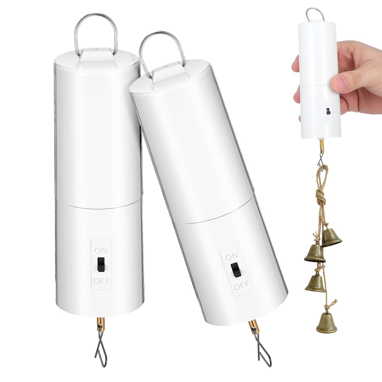 Toddmomy 2 Stück Windspiel Motor, Batteriebetriebener Drehmotor für Windspinner & Discokugel, Hängender Rotierender Antrieb, Gleichmäßig Drehend für Garten Deko, Party, Hochzeit & Weihnachten