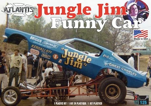 Atlantis Jungle Jim Funny Car 1/25 Plastic Model Kit Made In The Usa #TOP8