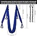 SISROL Aerial Yoga Swing Set with 2 Extension Straps - Anti-Gravity Aerial Yoga Hammock Sling for Inversion Exercises, Indoor Outdoor Home Gym Fitness Equipment