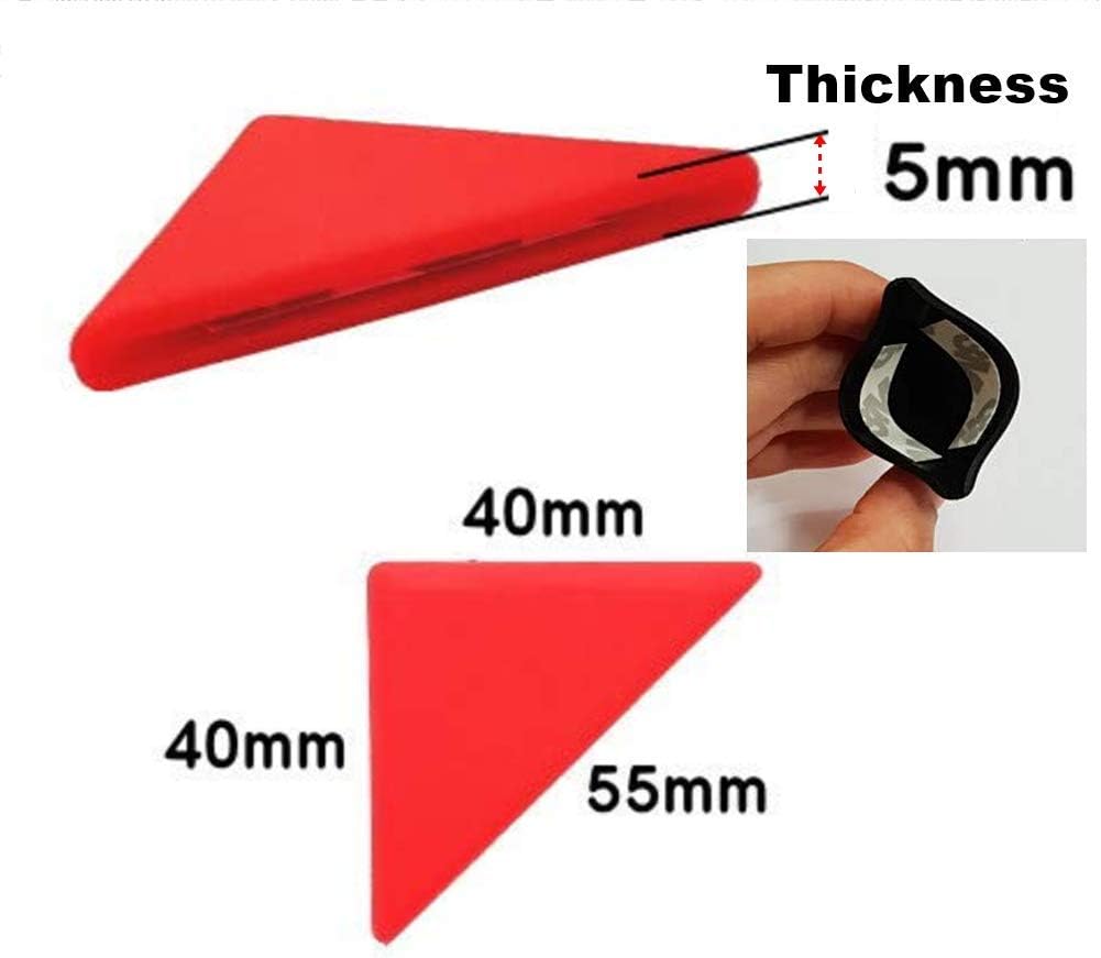 Car Door Corner Edge Guards – 2 Pcs Silicone Bumper Protector Trim Anti Collision Scratch Protective Cover with 3M Tape Clear