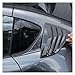 Compatible for Mazda MX-5 ND 2016 2017 2018 2019 2020 2021 2022 2023 ABS Matt Black Car Rear Window Triangle Deflector Cover Trim Sticker Car Accessories (Hardtop Version) (Color : Carbon Fiber)