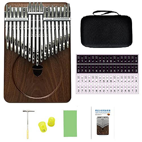 DJKL Kalimba 34 clé chromatique Thumb Piano Portable Mbira sanza Doigt Piano c-ajusté avec boîte de Kalimba Instruments… - Les Beatles, Paul McCartney, John Lennon, RIngo Starr, George Harrison DJKL Kalimba 34 clé chromatique Thumb Piano Portable Mbira sanza Doigt Piano c-ajusté avec boîte de Kalimba Instruments… – Image 6