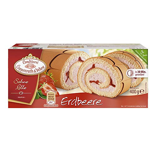 Sahne-Rolle Erdbeer Conditorei Coppenrath & Wiese, 400 Gramm, tiefgefroren
