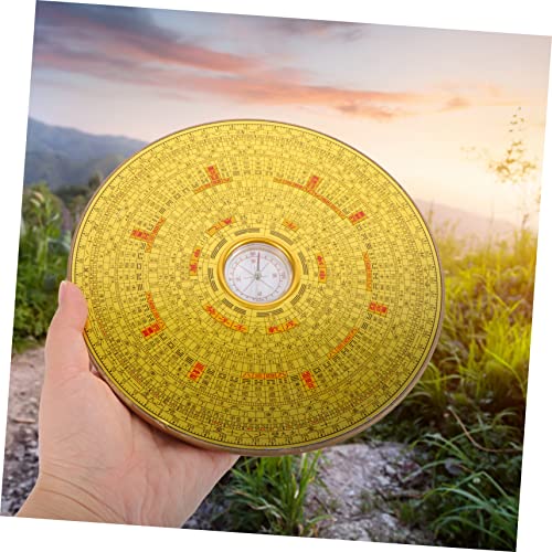 Brújula decorativa Feng Shui estilo chino tradicional miniatura 6