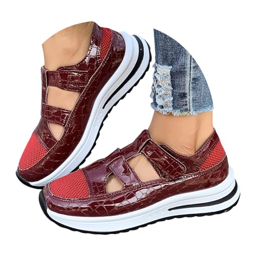 HOOUDO Sandalias Mujer Verano Comodas Anchos Zapatillas Barefoot Transpirables Senderismo Antideslizantes Zapatillas Casa Barefoot Ajustable Zapatos Minimalistas Sandalias De Verano Mujer