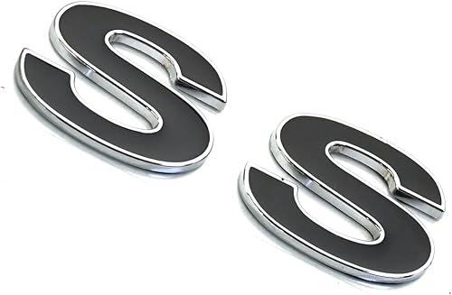 Miniatura 3 de SSDD 2 piezas (par) SS Fender Emblemas de repuesto para 96-02 Camaro SLP SS Badge Nueva reproducción 12369966R (negro/cromo) CH-SS