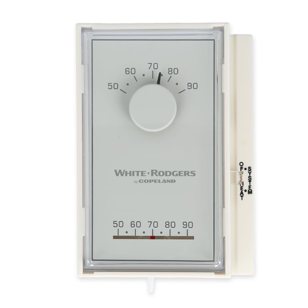 Emerson 1e50 N-301 Low V termostato meccanico, da 50 a 90 gradi F, bianco