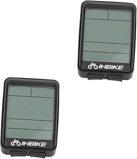 CLISPEED 2pcs Bicycle Speedometer Odometer for Bicycle Computer Bike Odometer and Speedometer Stopwatch Mountain Bike Black Appliance Speedometer