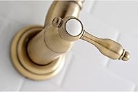 Vista 4 de Kingston Brass KS3103TAL - Grifo de cocina para relleno de olla de montaje en pared, latón antiguo