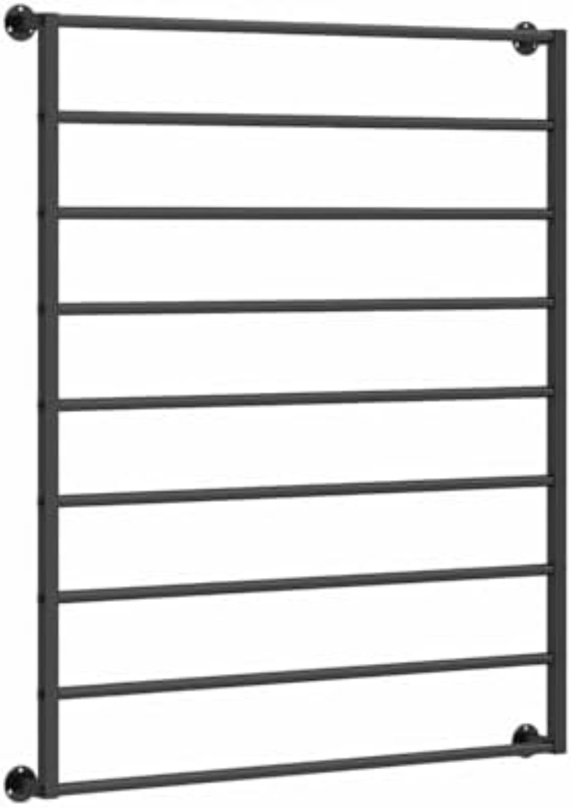 YNBSHGAA Metal Wall Display for Scarves and Ties, Commercial Hanger for Accessories Retail Store Boutique,Black-L60*H120cm
