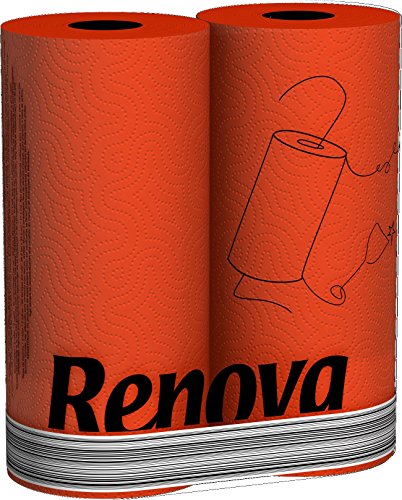 Red Paper Towels 2 Pack- Renova