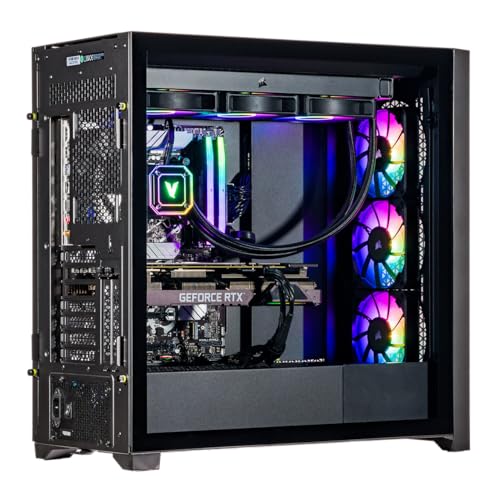 Image of Velztorm iCUE Certified Aciex Custom Built Gaming Desktop PC (Intel i9-13900K, GeForce RTX 5090, 64GB DDR5, 2TB PCIe SSD, RGB Fans, 360mm AIO, 1000W PSU, WiFi 6, Bluetooth 5.2, RJ-45, Win 11 Home)