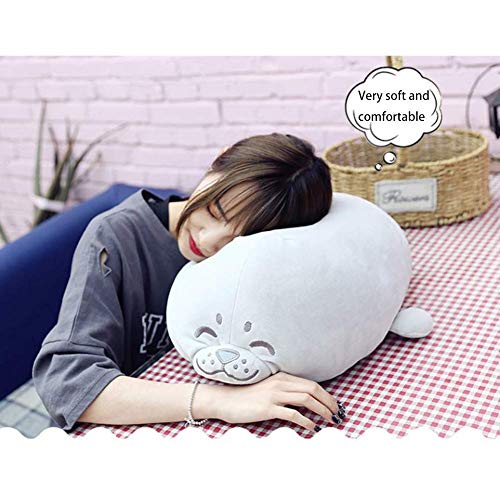Molizhi Cute Chubby Plush Seal Pillows, Big Stuffed Animals 27.2 Inch Anime Plush Hugging Pillow Gray Toy Gifts For Bedding, Kids Birthday, Thanksgiving, Christmas #TOP7