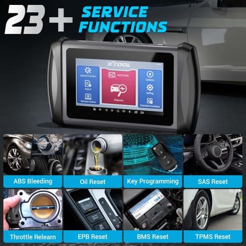 X-Tool InPlus IP616 OBD2 Herramienta de diagnóstico automotriz para coche y programador de llaves con 31 servicio de reset. Actualización gratuita de por vida