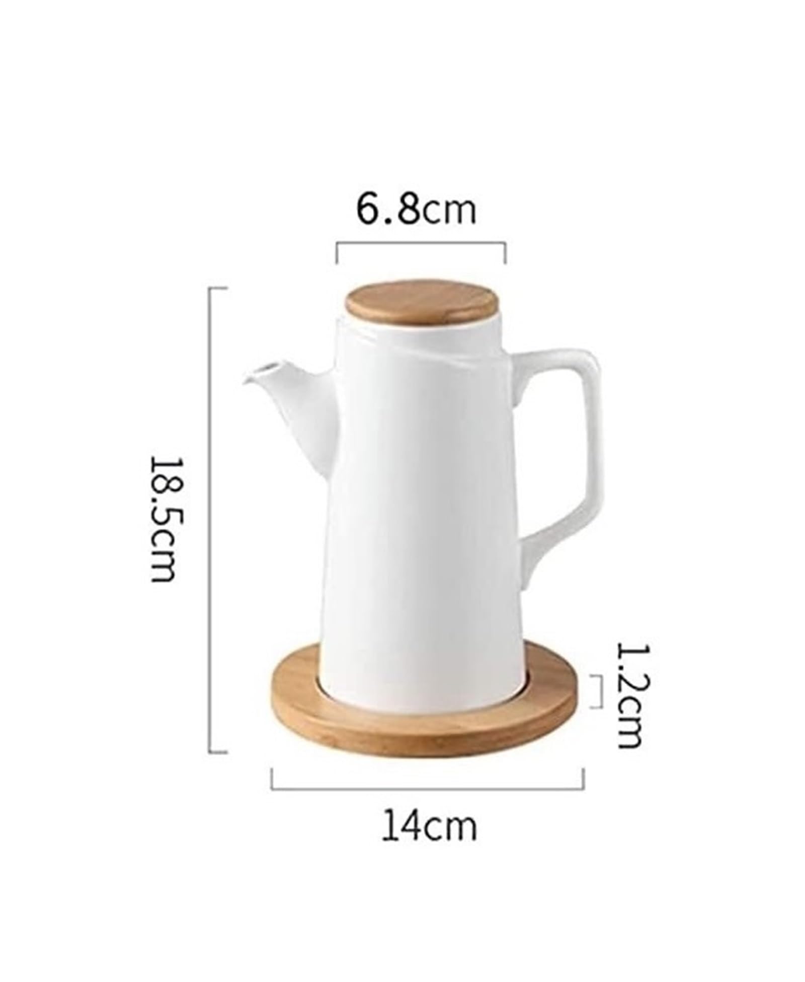 Set Olio e aceto Dispenser for Olio e aceto, Bot 500ML Bottiglia di aceto Bottiglia di Olio in Ceramica Salsa di soia Pentola Cucina A Prova di Polvere e perdite Oliera(Orange)