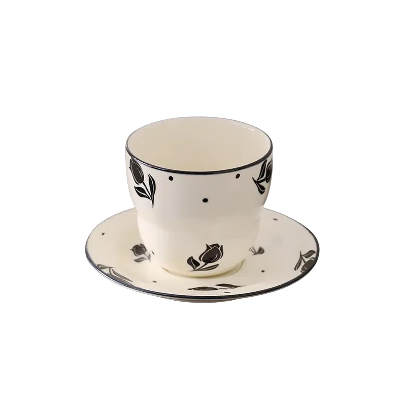 Taza de Espresso con platillo. Taza de café Sencilla con Forma de Mariposa. Taza de café de cerámica. Taza de cerámica Creativa con Forma de Calabaza. Juego de Tazas para café latt