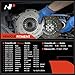 A-Premium Transmission Clutch Kit Compatible with Subaru Outback 2007-2009, Forester 2006-2008, Impreza 2006-2013, Legacy 2007-2012, WRX 2015-2017, Baja 2006 & Saab 9-2X 92X 2006, 2.0L 2.5L