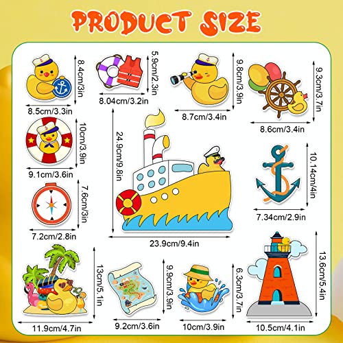 12 imanes decorativos de pato para puerta miniatura 2