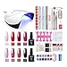 Produktbild Coscelia UV Nagellack Gellack Starter Set Nageldesign 8 Farben 36W UV/LED Nagellampe Polish Kit Nagelgel Farbengel set
