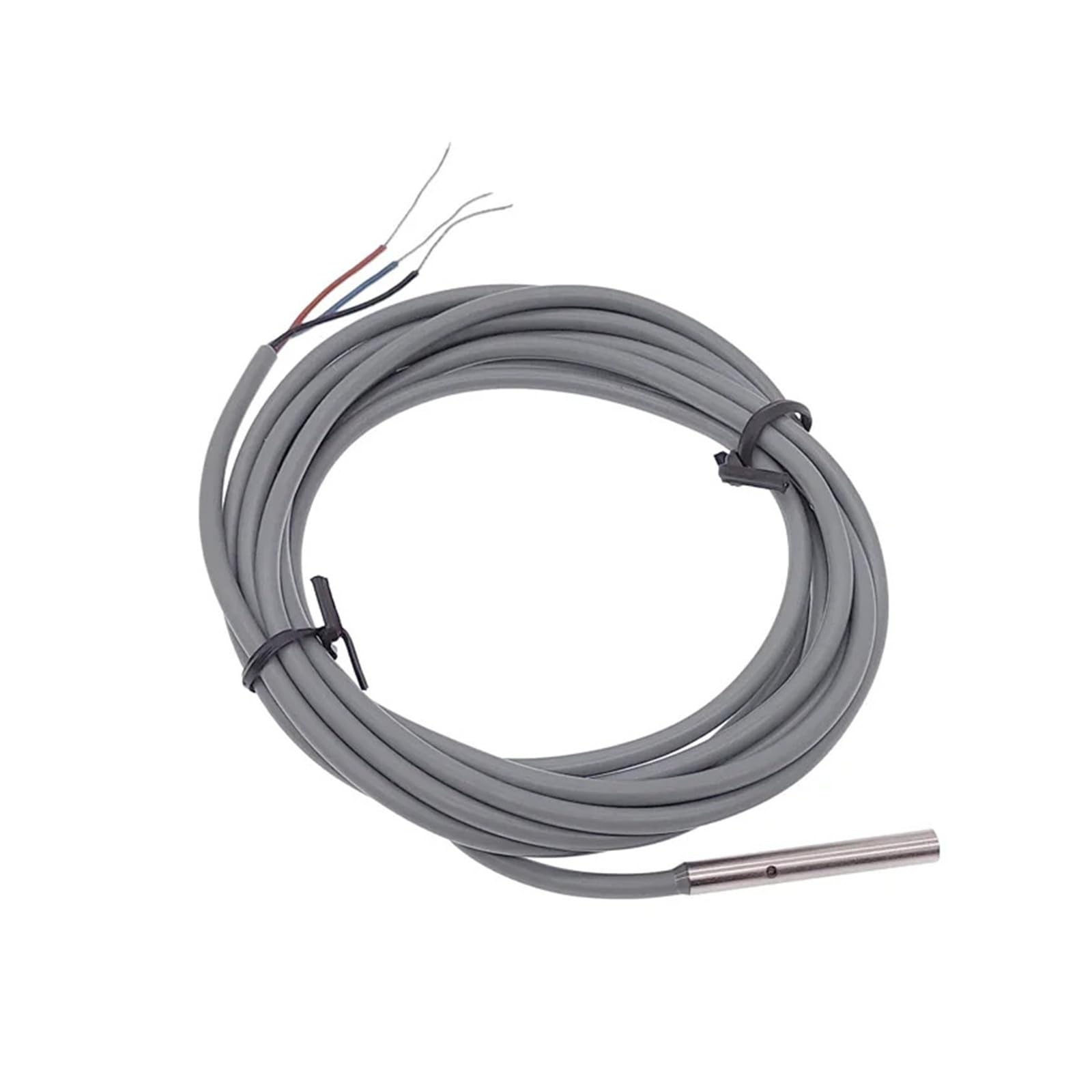 Sensor inductivo de tres hilos del interruptor proximidad micro M3/M4/M5/M6 con el cable los 2m IP68 impermeable(O3,NPN NC)