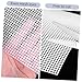 Veemoon 6pcs Clear Plastic Mesh Canvas Sheets for Crochet Knitting and Embroidery Easy to Cut and Shape Sturdy Material for All Skill Levels for Crafting Projects
